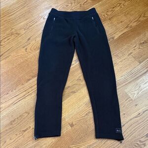 REI Co-op Fleece Pants – Black, Zip Pockets & Ankle Zips, Women’s S Petite
